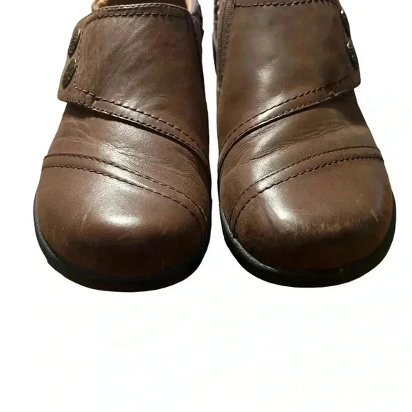 Aetrex Karina monk strap brown leather slip in with strap size women’s size 9.5 - Picture 7 of 11